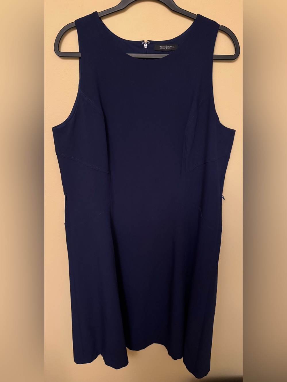 White House Black Market Black Sleeveless Midi Dress